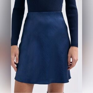 BABATON ARITZIA MINI SLIP SKIRT STARBOARD BLUE SIZE 10